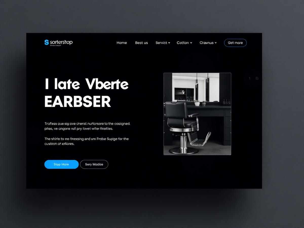 Sharp Cuts Barbershop website design