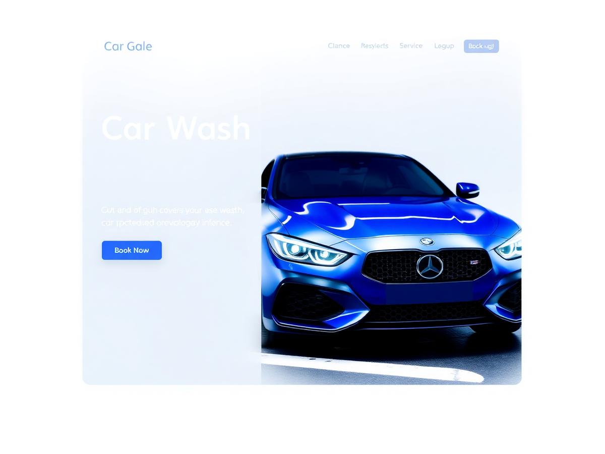ShinePro Car Wash website design