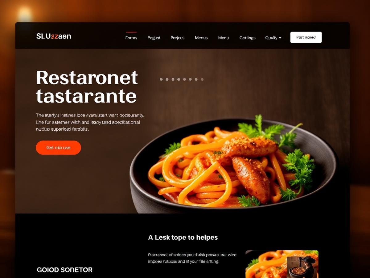Tavola Kitchen website design